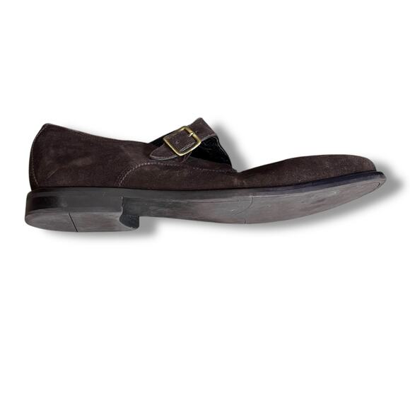 Mens Florsheim Brown Suede Monk Strap Classic Dress Shoes Estimated Size 13 main image 11